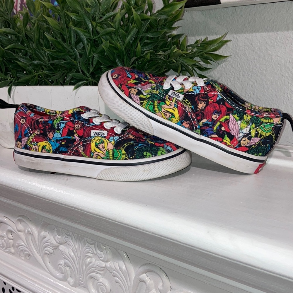 Vans x Marvel Authentic Marvel skate shoe. Toddler size 9.